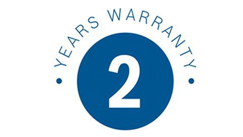 2 year warranty badge