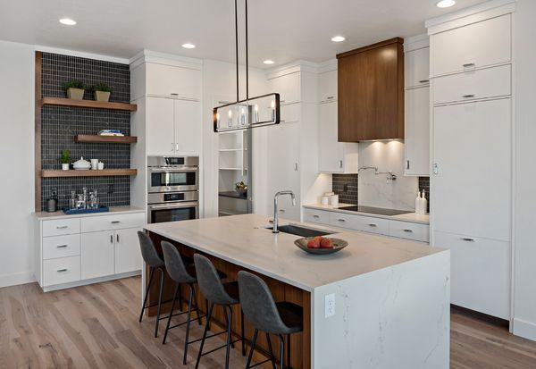 Bosch custom panel-ready refrigerator in kitchen