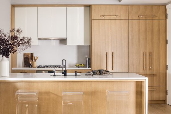 Bosch panel-ready refrigerator with matching cabinets